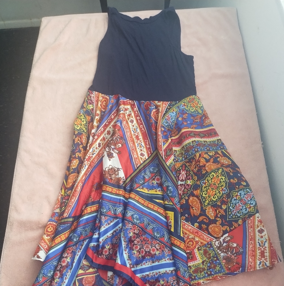 Colorful Handkerchief Dress